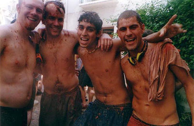 Canterbury men after the fight (from left to right). Jaime, Michael, Miguel and Shawn.
